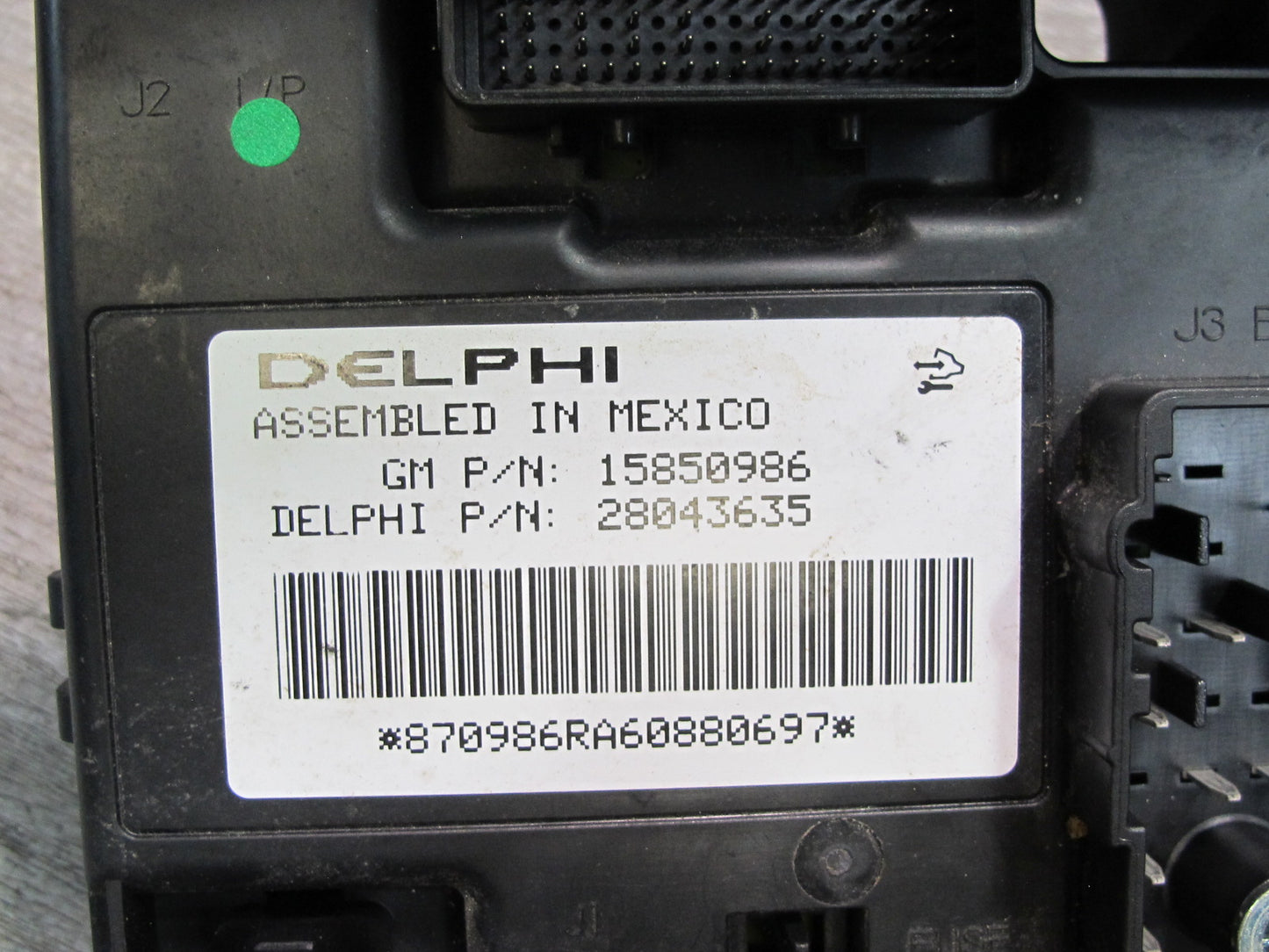 2006 Chevrolet Corvette C6 Body Control Module Unit BCM BCU 15850986 OEM