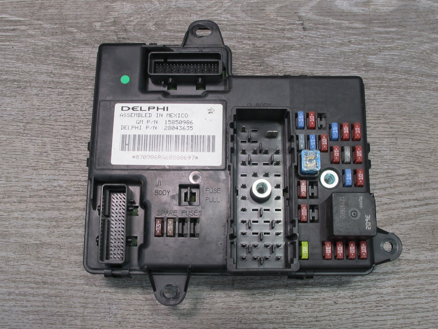 2006 Chevrolet Corvette C6 Body Control Module Unit BCM BCU 15850986 OEM