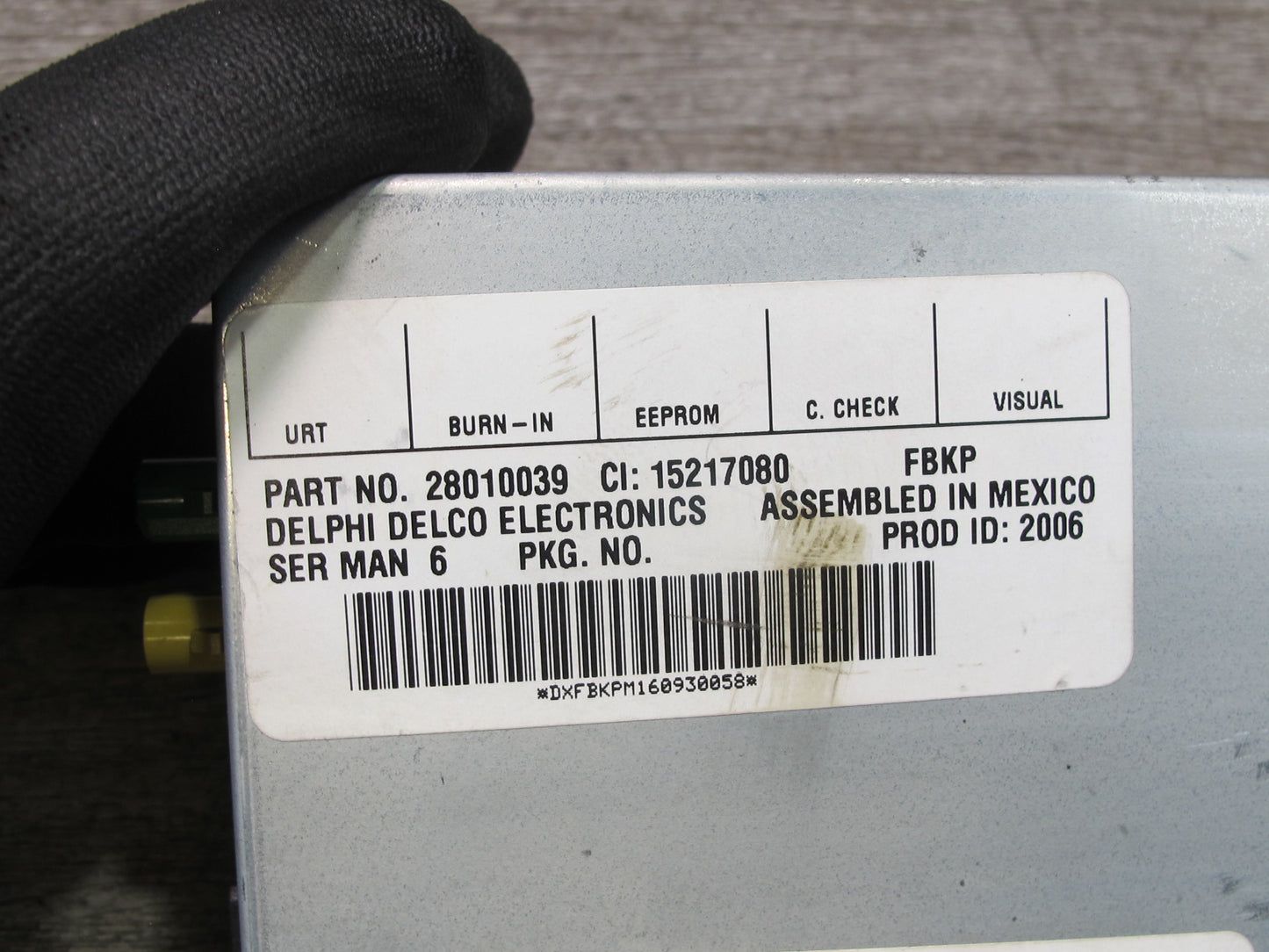 05-13 Chevrolet Corvette C6 Satellite Radio Receiver Module Unit 15217080 OEM