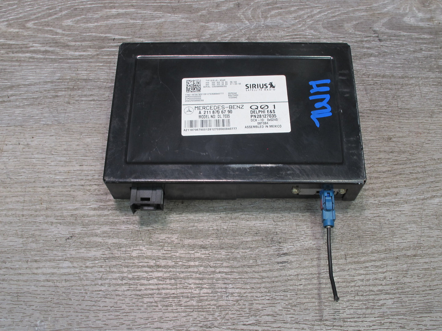 06-11 Mercedes X164 W164 GL Ml-class Sirius Satellite Radio Control Module OEM