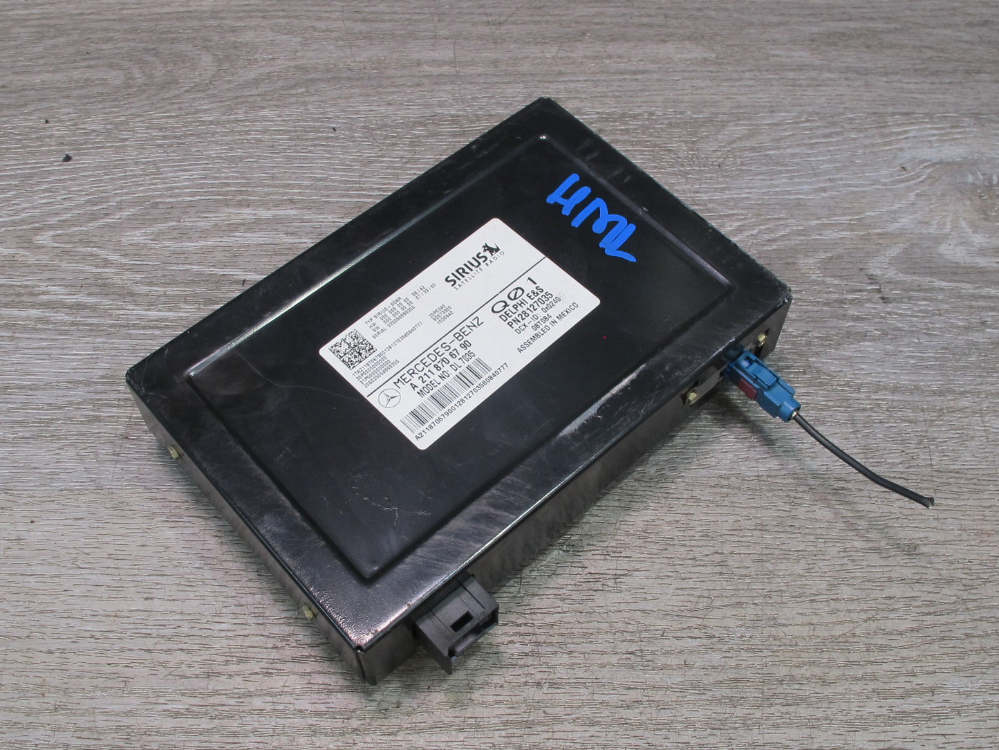 06-11 Mercedes X164 W164 GL Ml-class Sirius Satellite Radio Control Module OEM