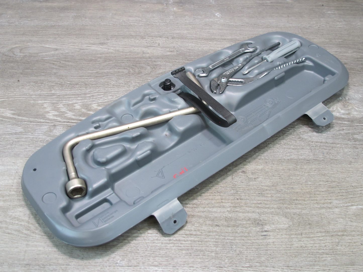 01-06 BMW E46 Convertible Spare Tire Lift Jack Wrench Tool KIT Case OEM
