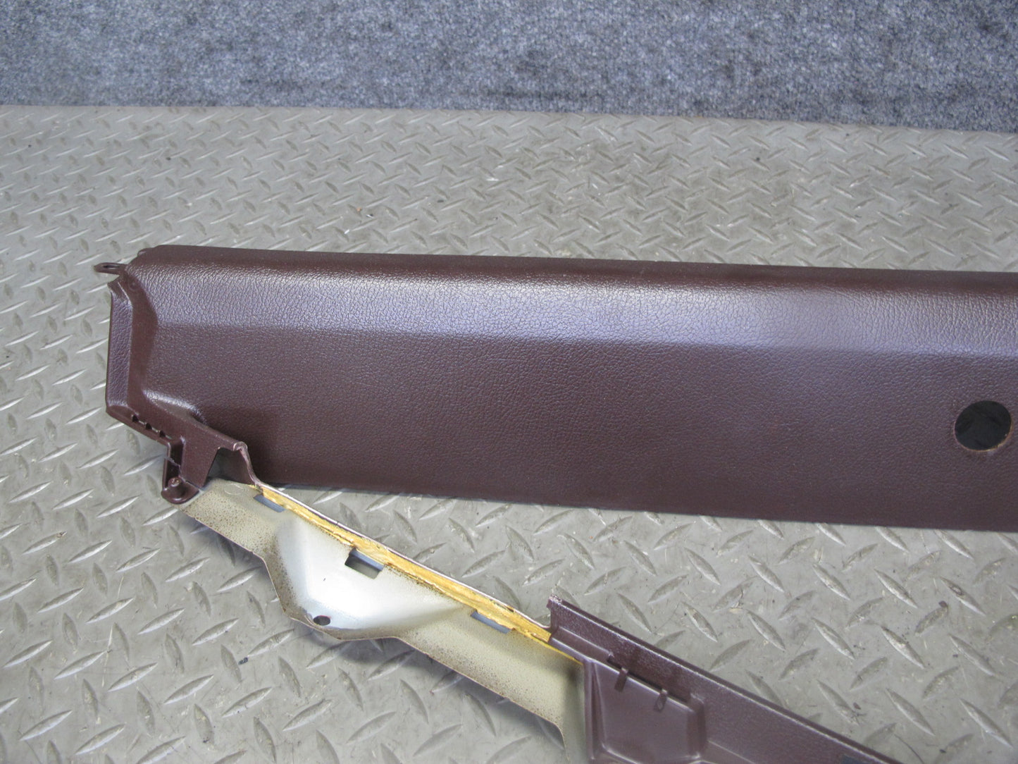 86-92 Toyota Supra MA70L Rear Left Quarter Window Trim Cover Panel Maroon OEM