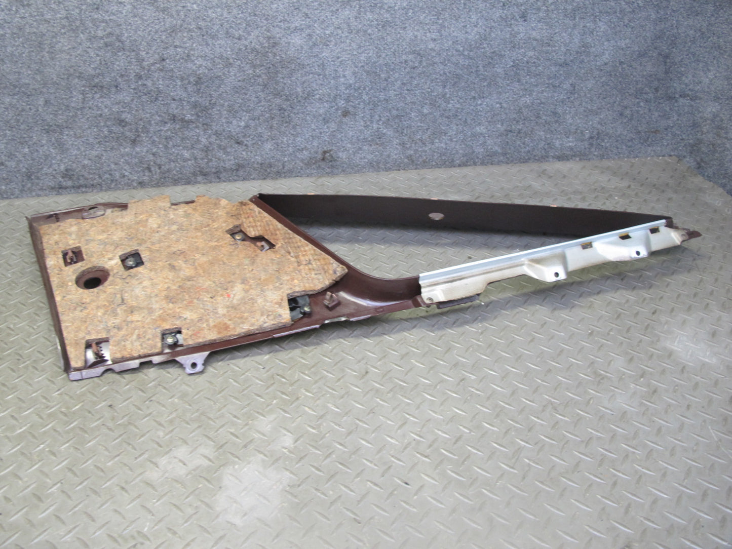 86-92 Toyota Supra MA70L Rear Left Quarter Window Trim Cover Panel Maroon OEM