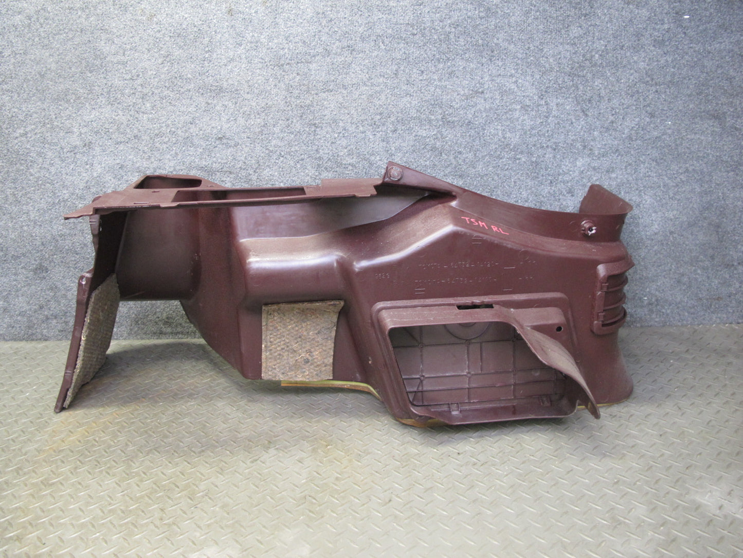 86-92 Toyota Supra MA70L NA Rear Left Quarter Trunk Trim Cover Panel Maroon OEM
