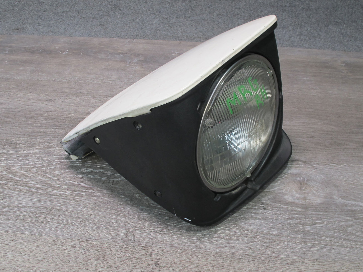 84-85 Mazda RX7 FB Front Right Pop-up Headlight Lamp Dover White OEM