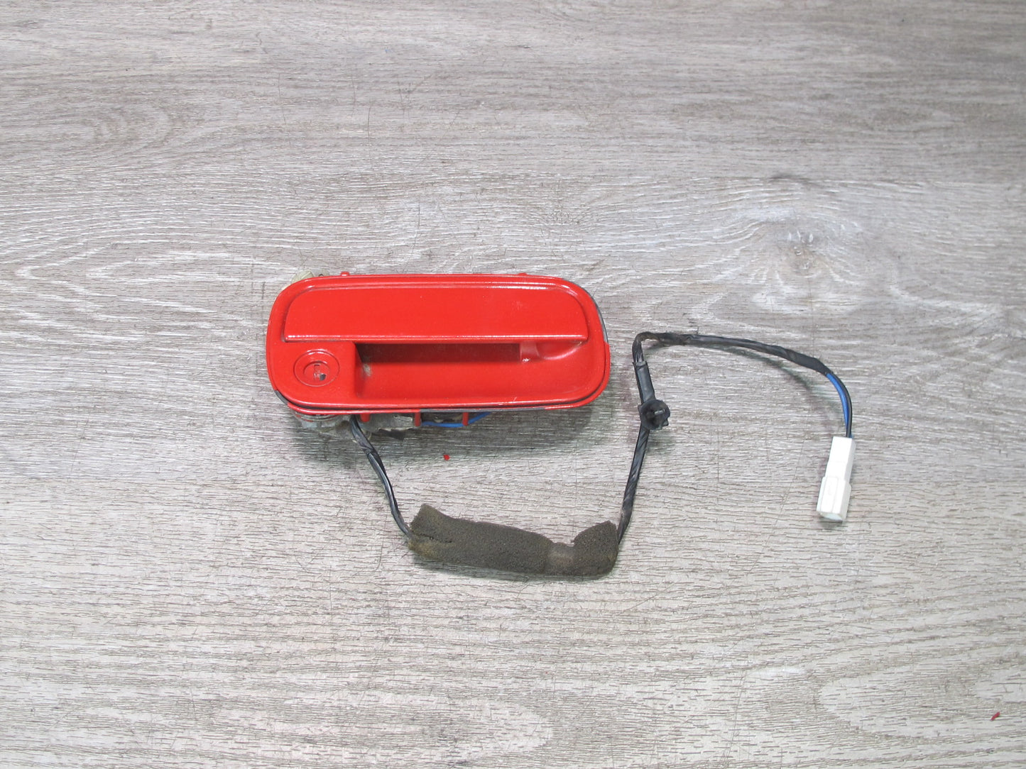 86-88 Mazda RX7 FC3S Set of 2 Left & Right Exterior Door Handle RED w Lock OEM