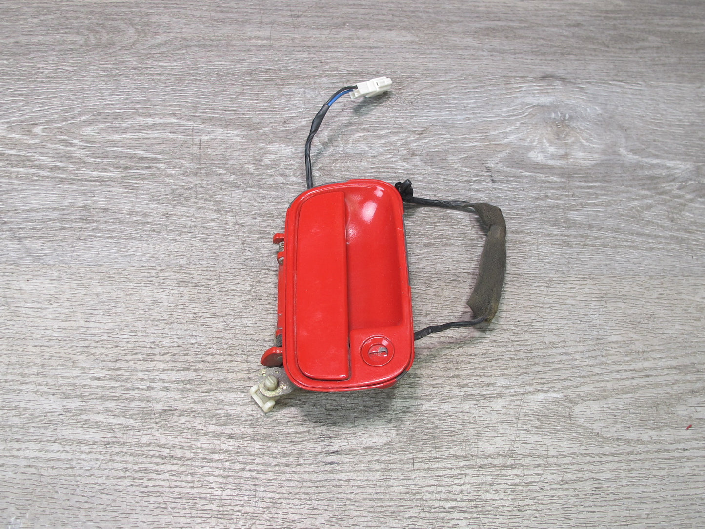 86-88 Mazda RX7 FC3S Set of 2 Left & Right Exterior Door Handle RED w Lock OEM