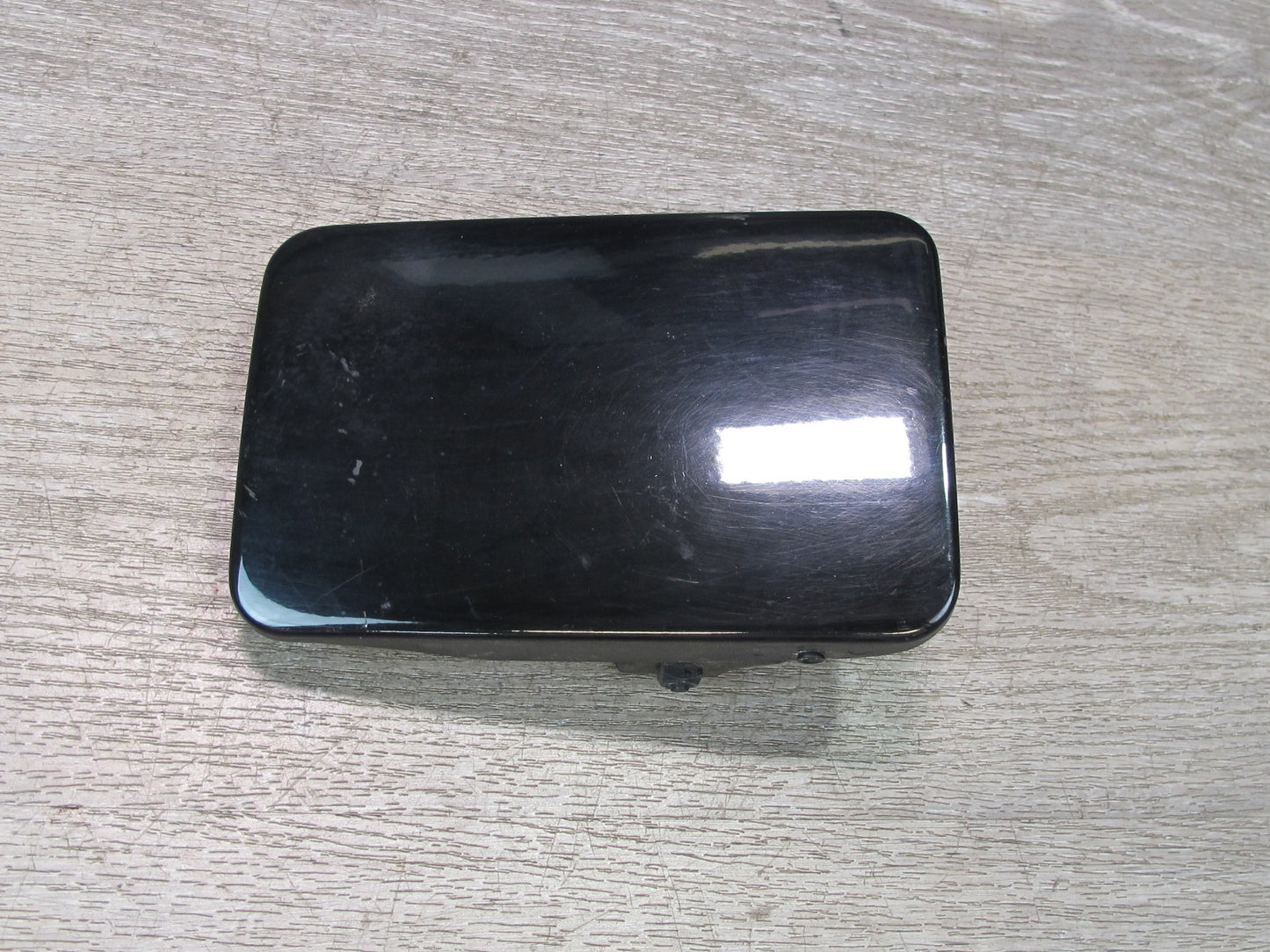 73-89 Mercedes R107 Fuel Tank Filler Door Lid Panel Cover Black OEM