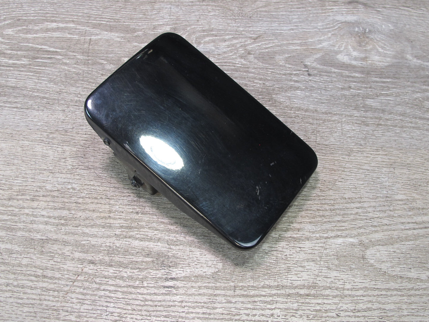 73-89 Mercedes R107 Fuel Tank Filler Door Lid Panel Cover Black OEM