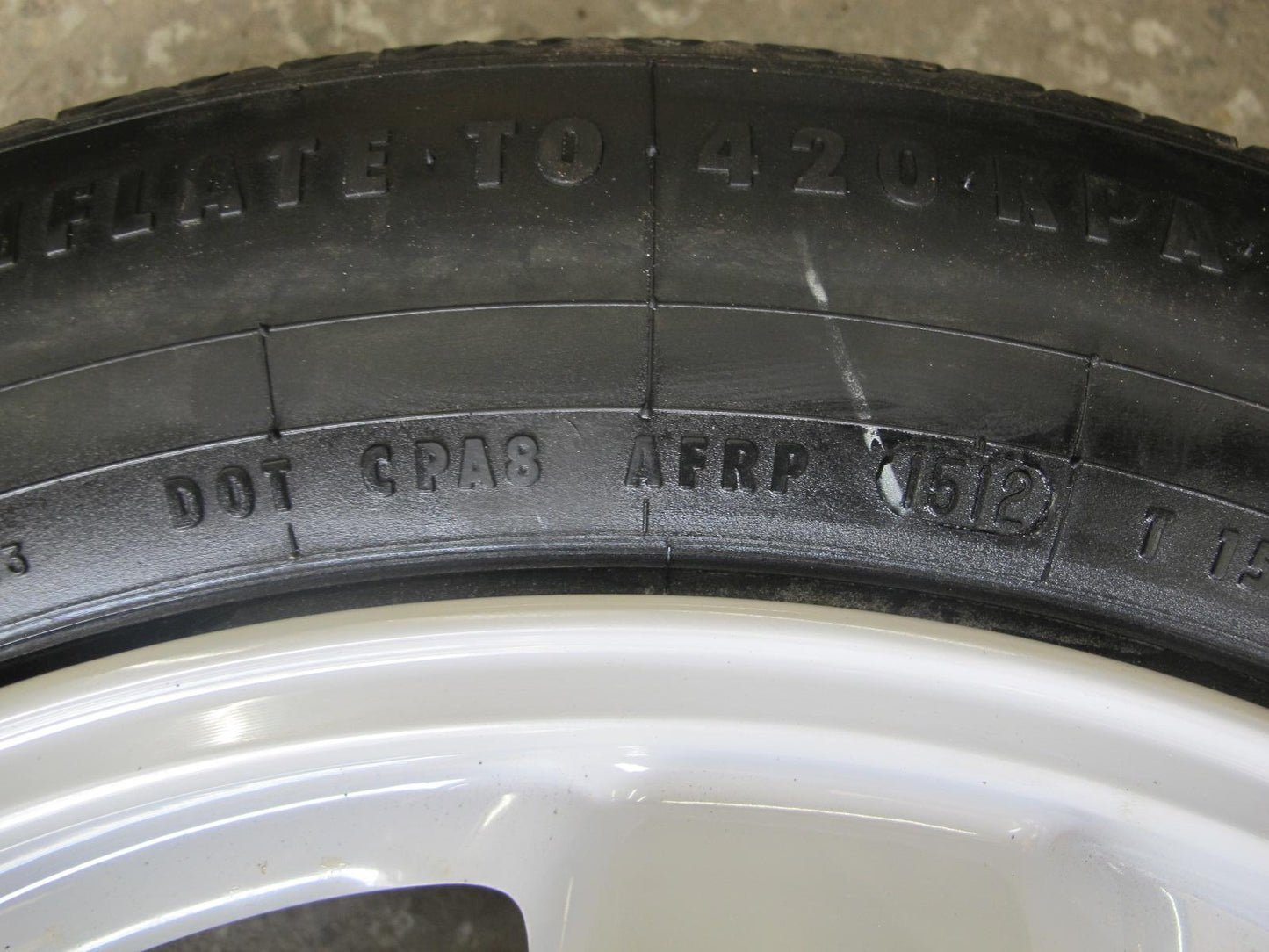 2010-2013 BMW E70 E71 X5M X6M Emergency 19" R19 Spare Tire Wheel Rim 19x5B ET4