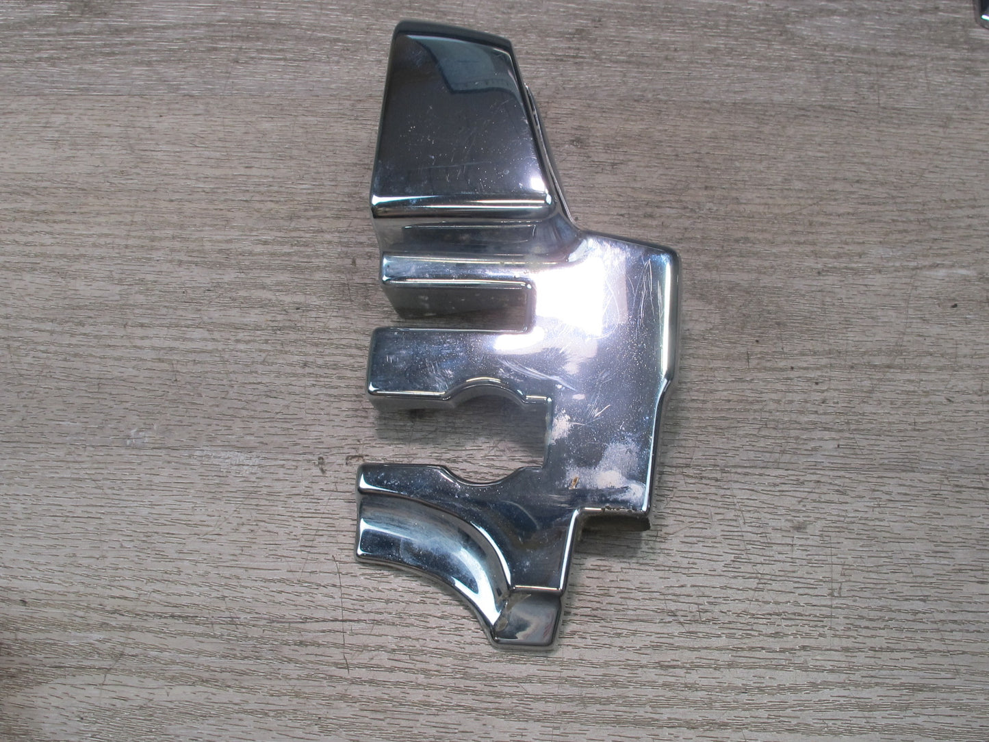 73-89 Mercedes R107 Convertible B Pillar TOP Hinge Latch Chrome Cover Set OEM