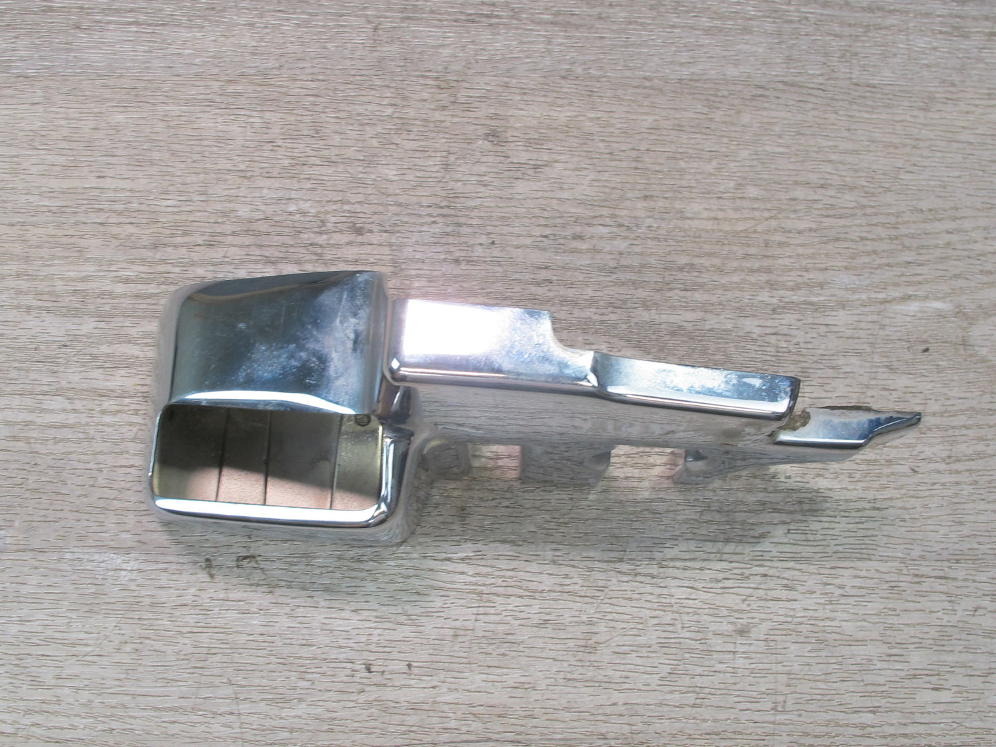 73-89 Mercedes R107 Convertible B Pillar TOP Hinge Latch Chrome Cover Set OEM