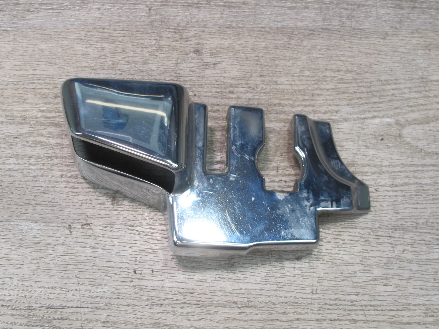 73-89 Mercedes R107 Convertible B Pillar TOP Hinge Latch Chrome Cover Set OEM