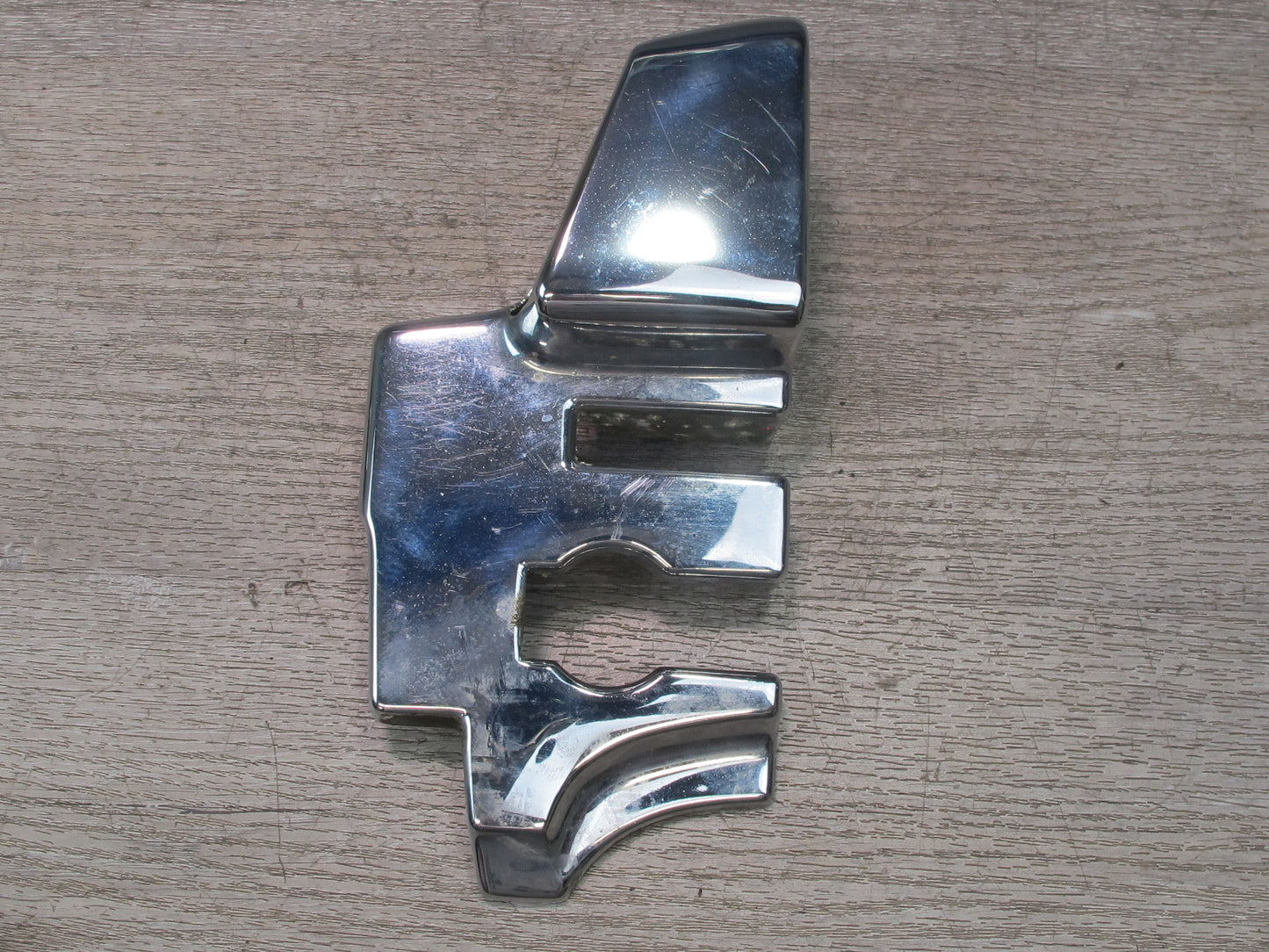 73-89 Mercedes R107 Convertible B Pillar TOP Hinge Latch Chrome Cover Set OEM