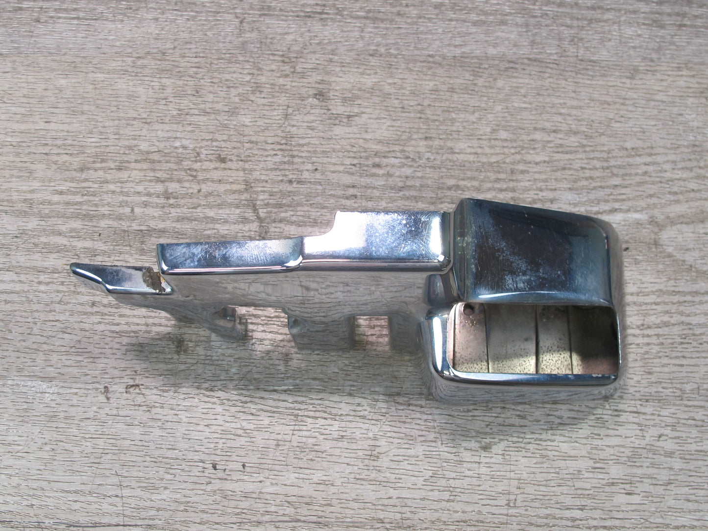 73-89 Mercedes R107 Convertible B Pillar TOP Hinge Latch Chrome Cover Set OEM