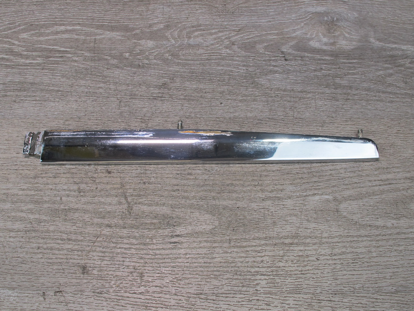 73-89 Mercedes R107 Rear Trunk Lid License Plate Light Lamp Chrome Molding OEM