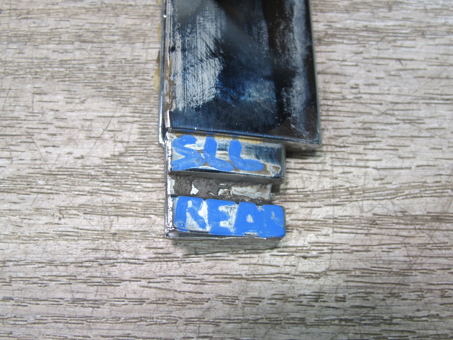 73-89 Mercedes R107 Rear Trunk Lid License Plate Light Lamp Chrome Molding OEM
