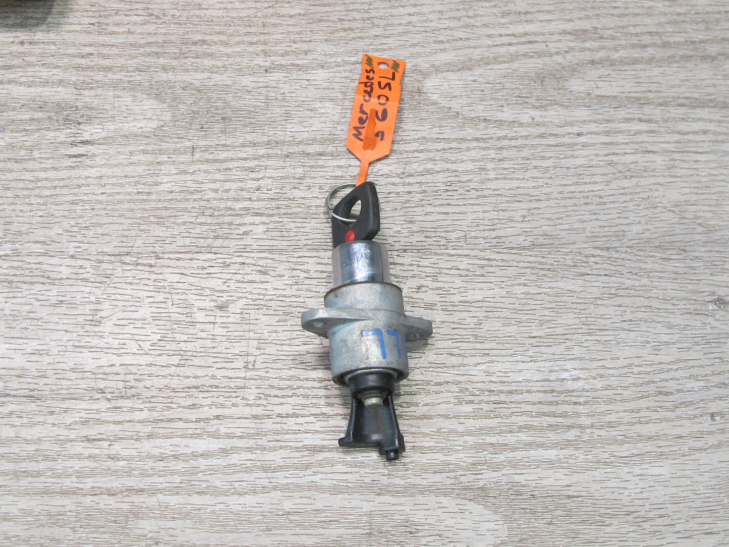 86-89 Mercedes R107 560SL Ignition Switch Glove Trunk Lock KEY Set OEM