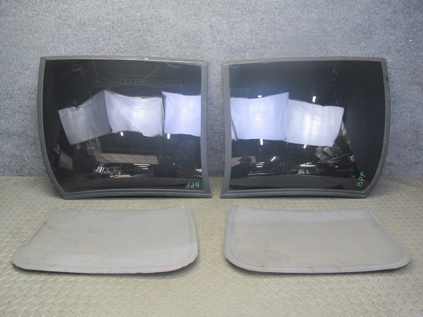 95-02 Pontiac Firebird Left & Right T-top Roof Glass Panel w Shade Cover Set OEM