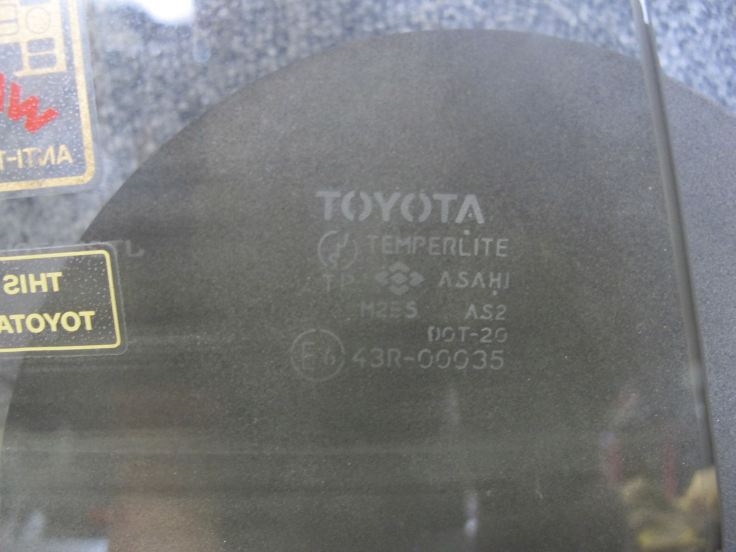 86-92 Toyota Supra MA70L Right Passenger Door Glass Window OEM