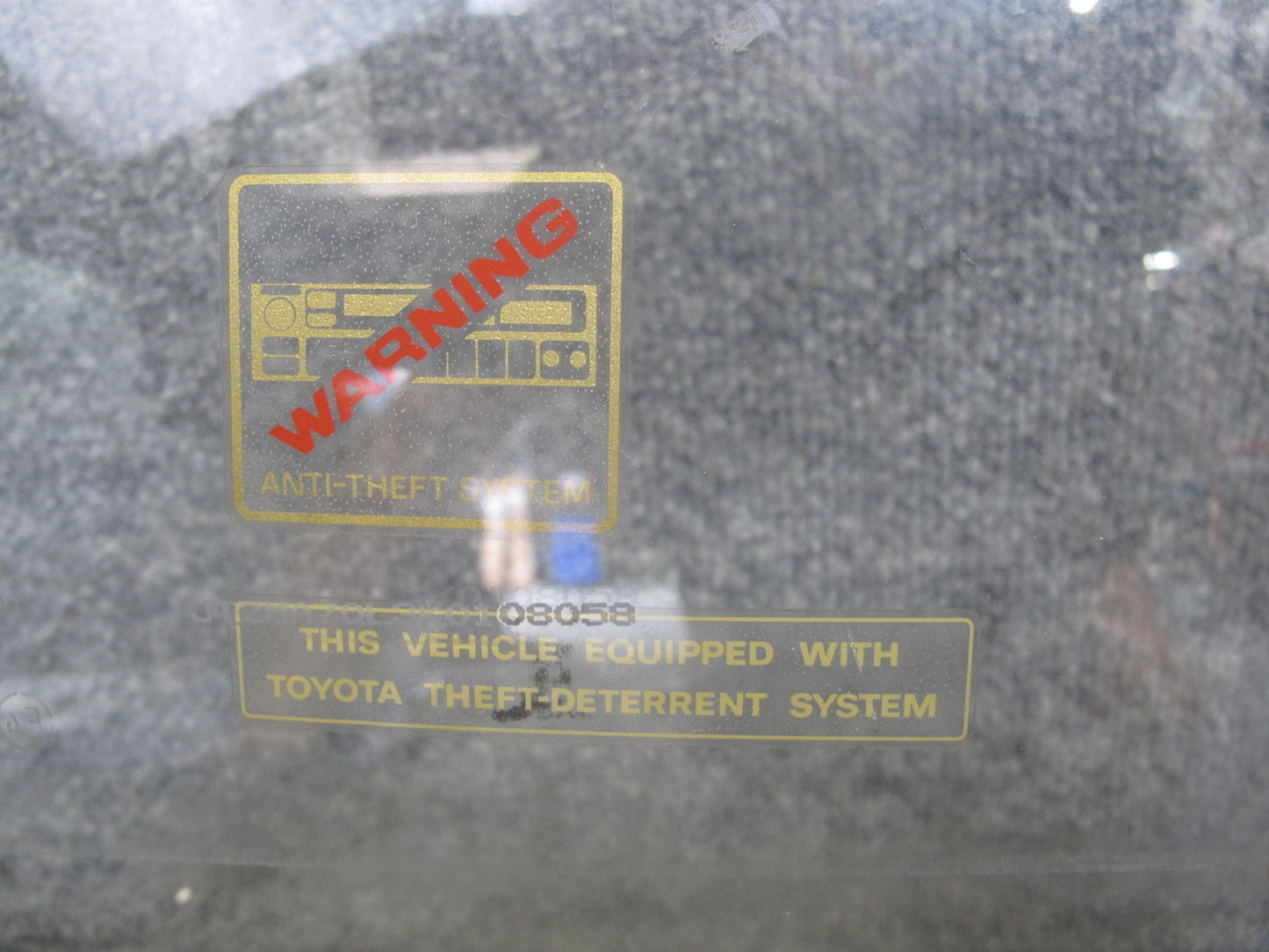 86-92 Toyota Supra MA70L Right Passenger Door Glass Window OEM