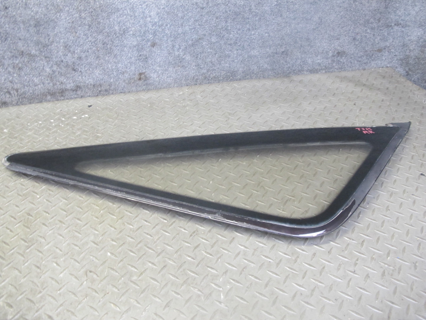 86-92 Toyota Supra MA70 Rear Right Quarter Glass Window w Molding & Hardware OEM
