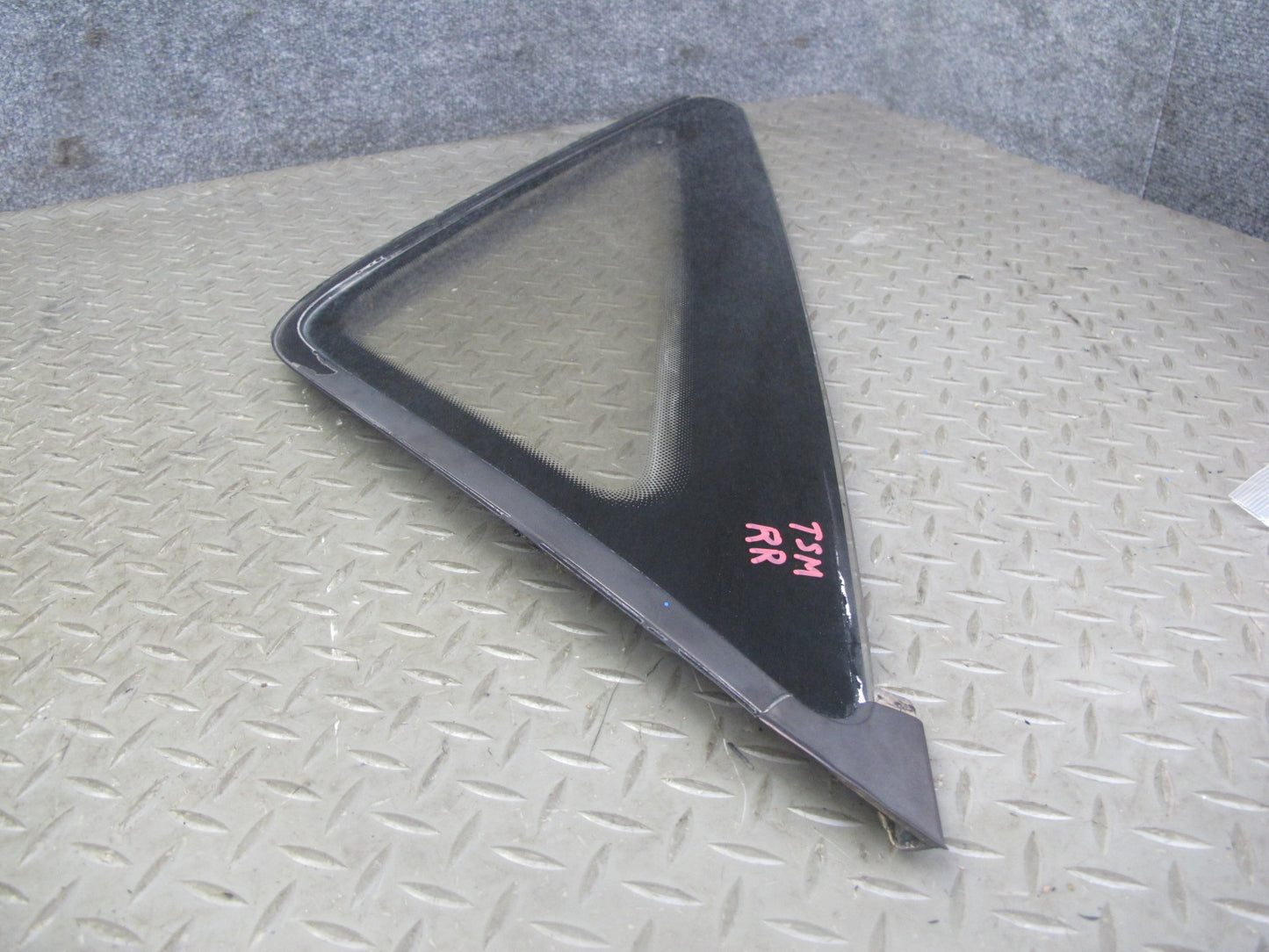 86-92 Toyota Supra MA70 Rear Right Quarter Glass Window w Molding & Hardware OEM
