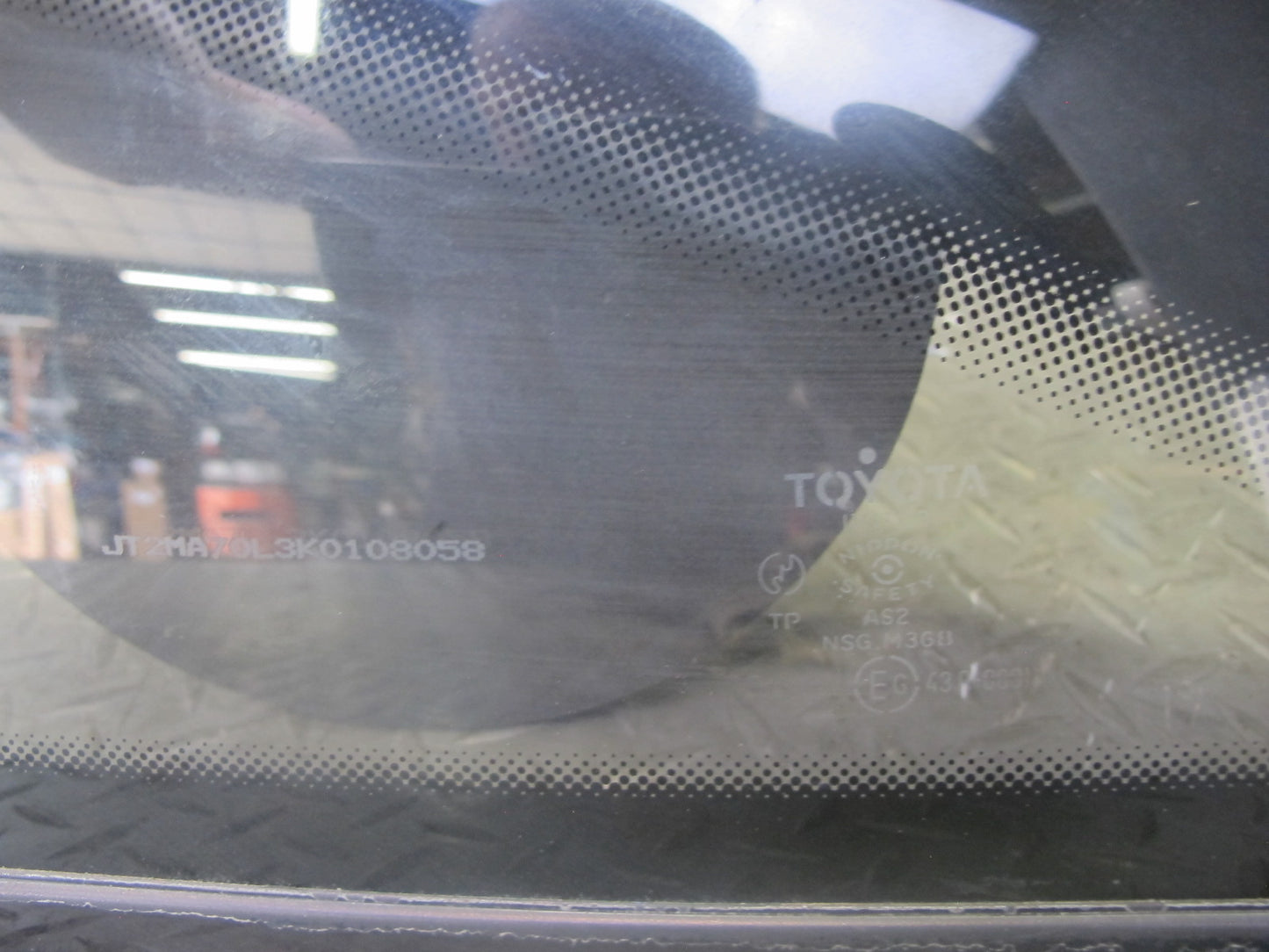 89-92 Toyota Supra MA70L Rear Left Quarter Glass Window w Molding & Hardware OEM