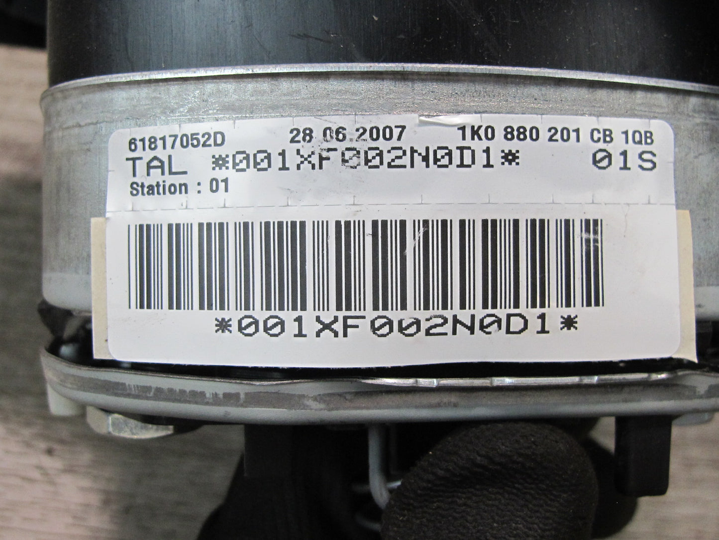 2008 VOLKSWAGEN VW GOLF GTI R32 FRONT LEFT SIDE STEERING WHEEL SRS AIRBAG 1K0880201CB OEM