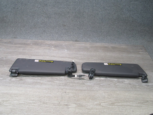05-09 VW Golf R32 GTI Rabbit Jetta Front Left & Right Sun Visor Set Black OEM