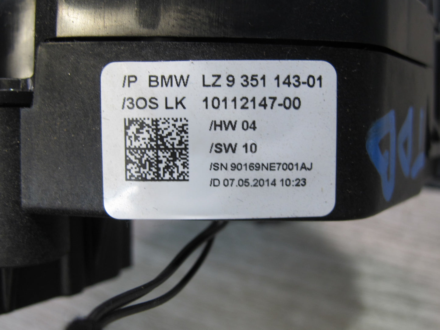 12-16 BMW F30 F34 F32 STEERING COLUMN MULTI SWITCH CLOCK SPRING 9351143 OEM