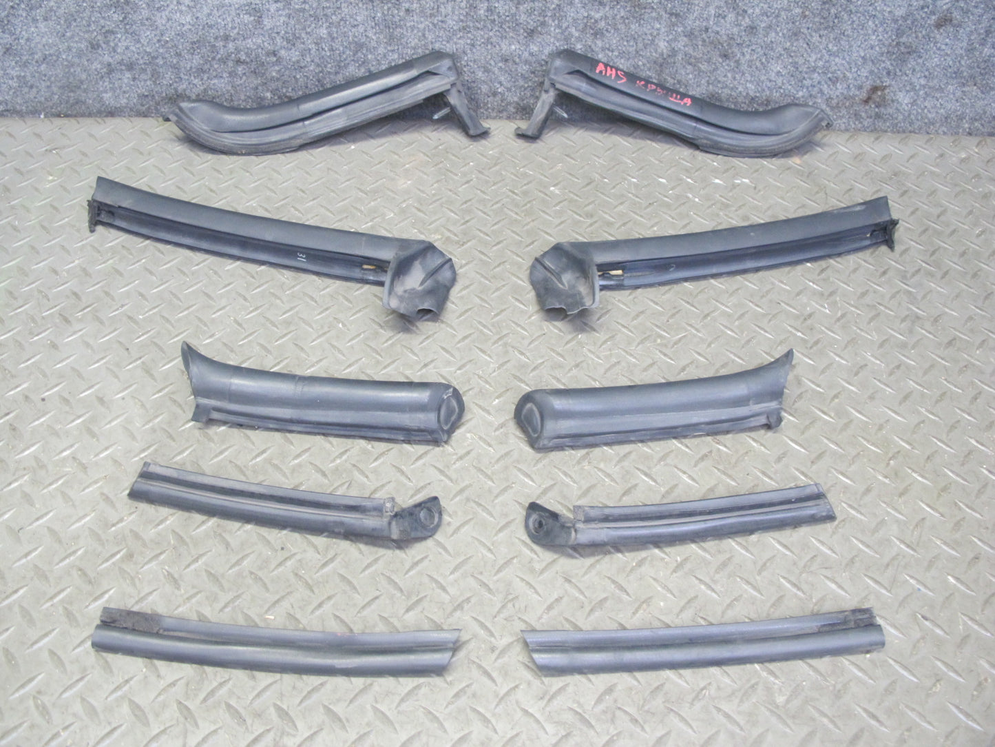 00-09 Honda S2000 TOP Roof Weatherstrip Rubber Seal Molding Set OEM