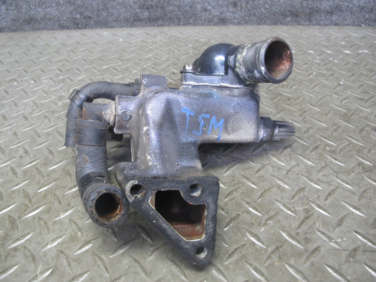 89-92 Toyota Supra MK3 7MGE NON Turbo Thermostat Housing w Sensors 71K Miles OEM