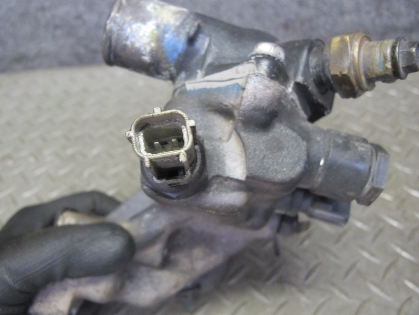 89-92 Toyota Supra MK3 7MGE NON Turbo Thermostat Housing w Sensors 71K Miles OEM