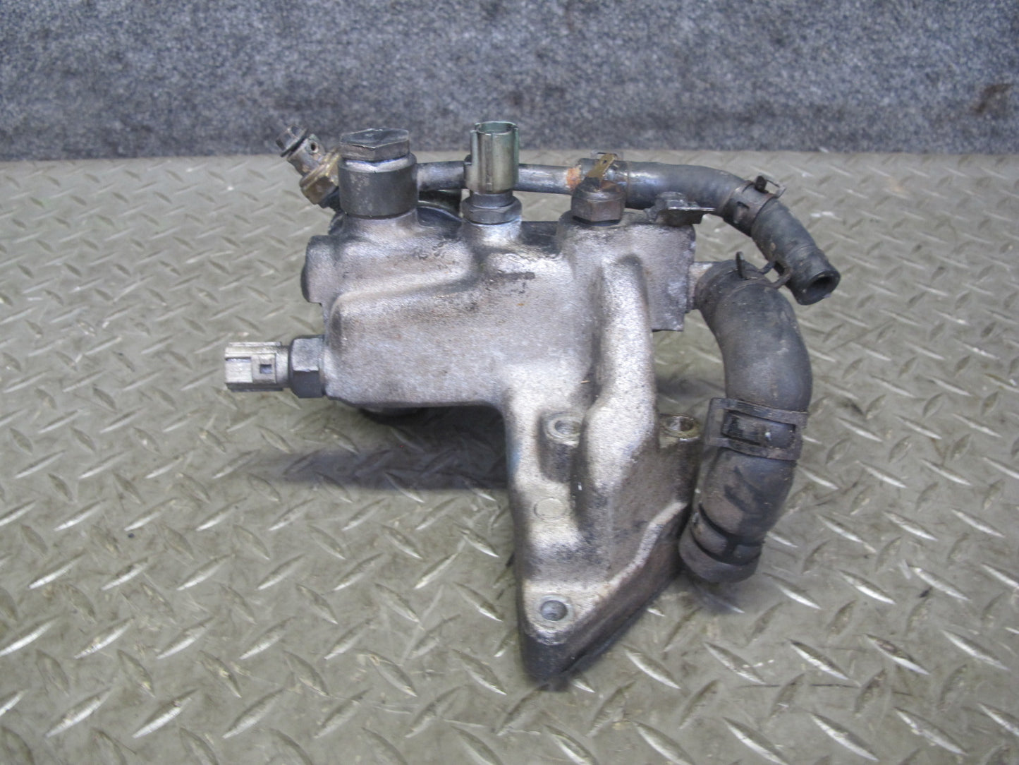 89-92 Toyota Supra MK3 7MGE NON Turbo Thermostat Housing w Sensors 71K Miles OEM