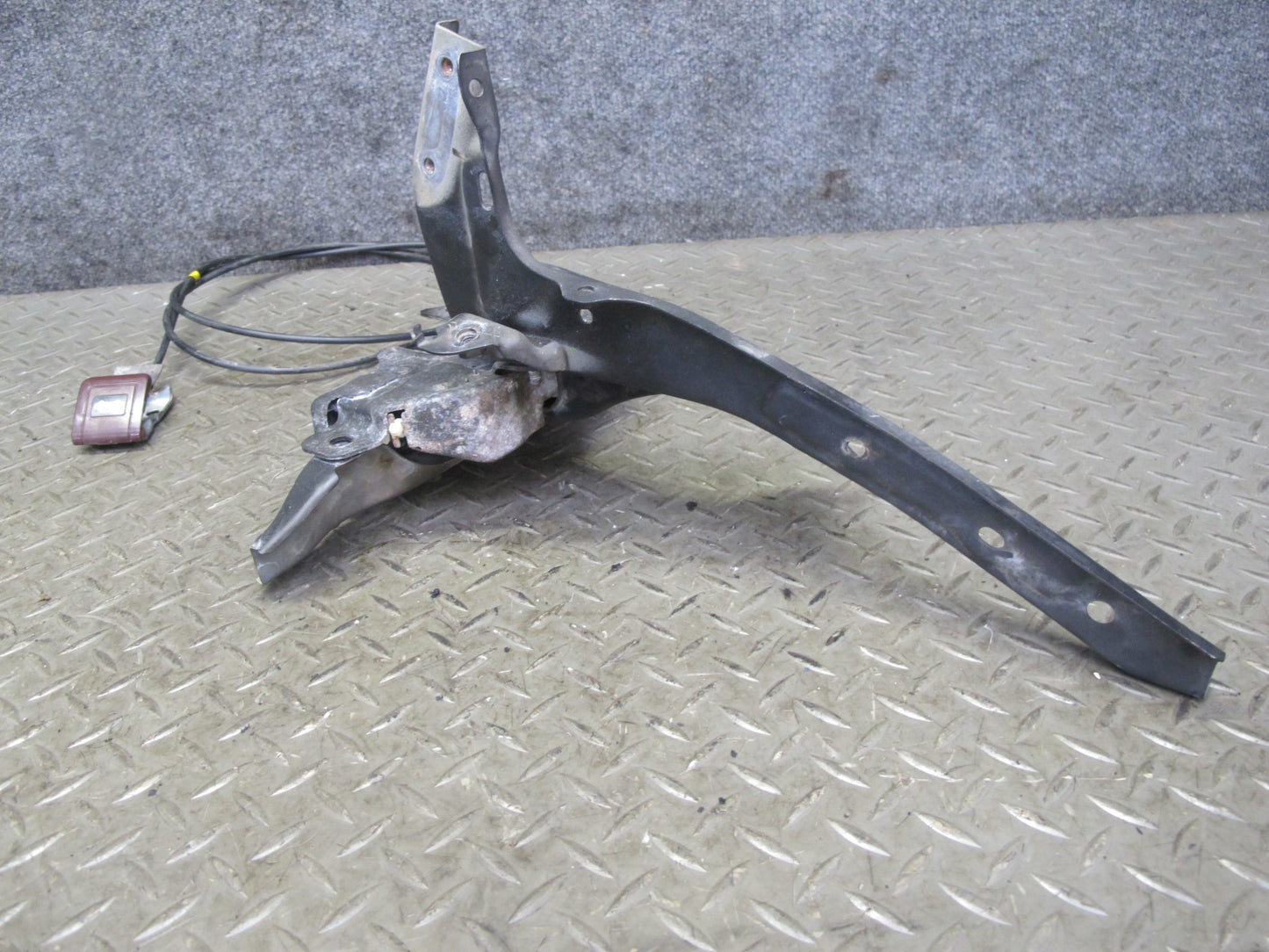 89-90 Toyota Supra MA70L Front Hood Lock Release Handle w Cable & Bracket OEM