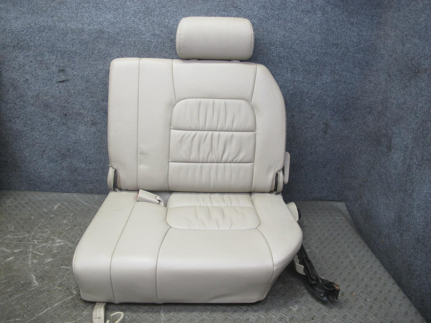 2004-2005 Lexus LX470 Rear Third 3RD ROW Left Right Leather Ivory Seat Set of 2