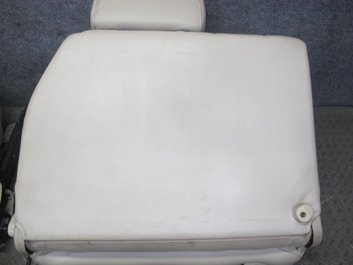 2004-2005 Lexus LX470 Rear Third 3RD ROW Left Right Leather Ivory Seat Set of 2