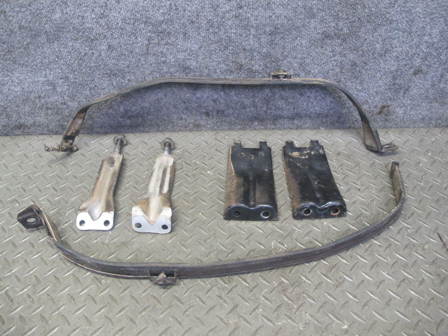 89-92 Toyota Supra MA70L 6pcs Fuel Tank Staps Mount Bracket Set 71K Miles OEM