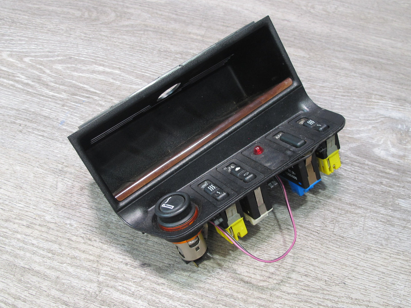 94-99 BMW E36 Convertible Console Storage TOP Roof Heated Seat ASC Switch OEM