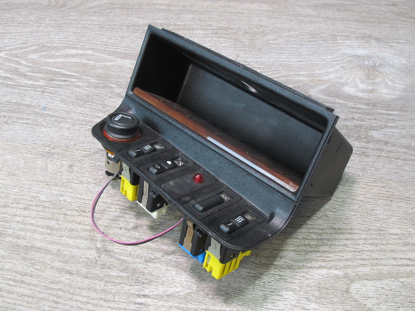 94-99 BMW E36 Convertible Console Storage TOP Roof Heated Seat ASC Switch OEM