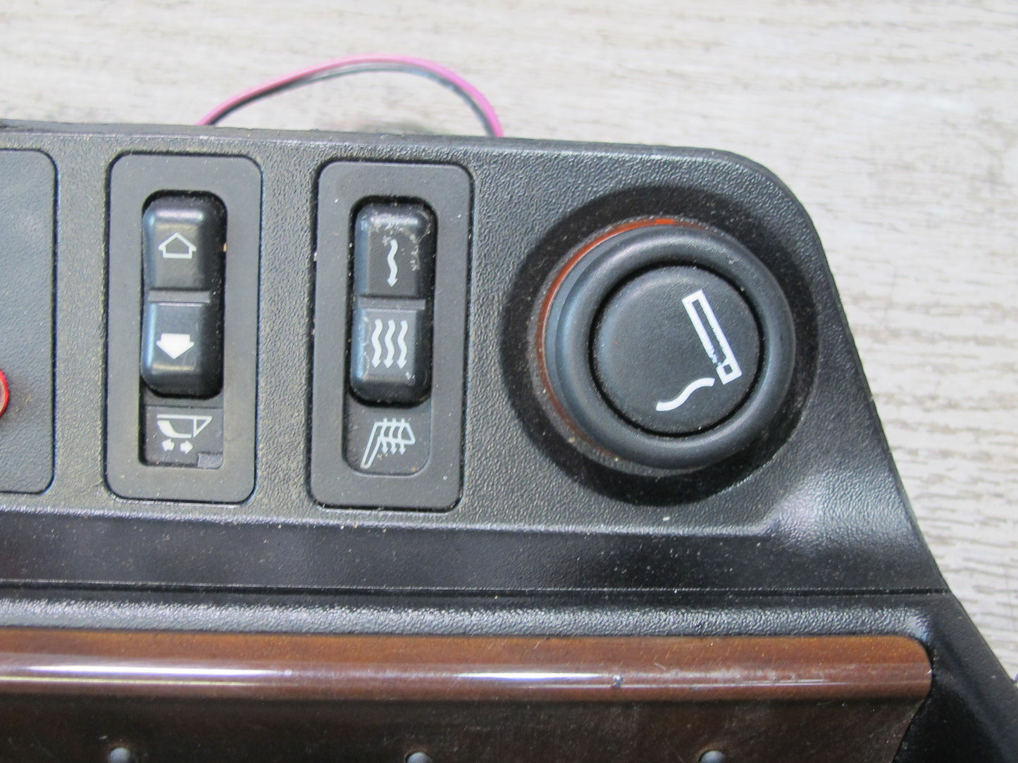 94-99 BMW E36 Convertible Console Storage TOP Roof Heated Seat ASC Switch OEM