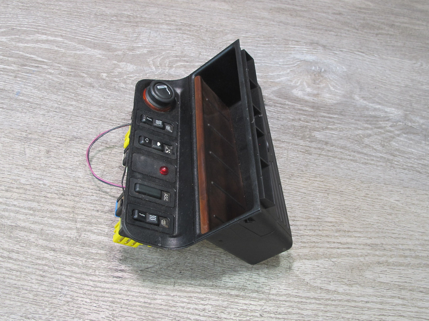 94-99 BMW E36 Convertible Console Storage TOP Roof Heated Seat ASC Switch OEM