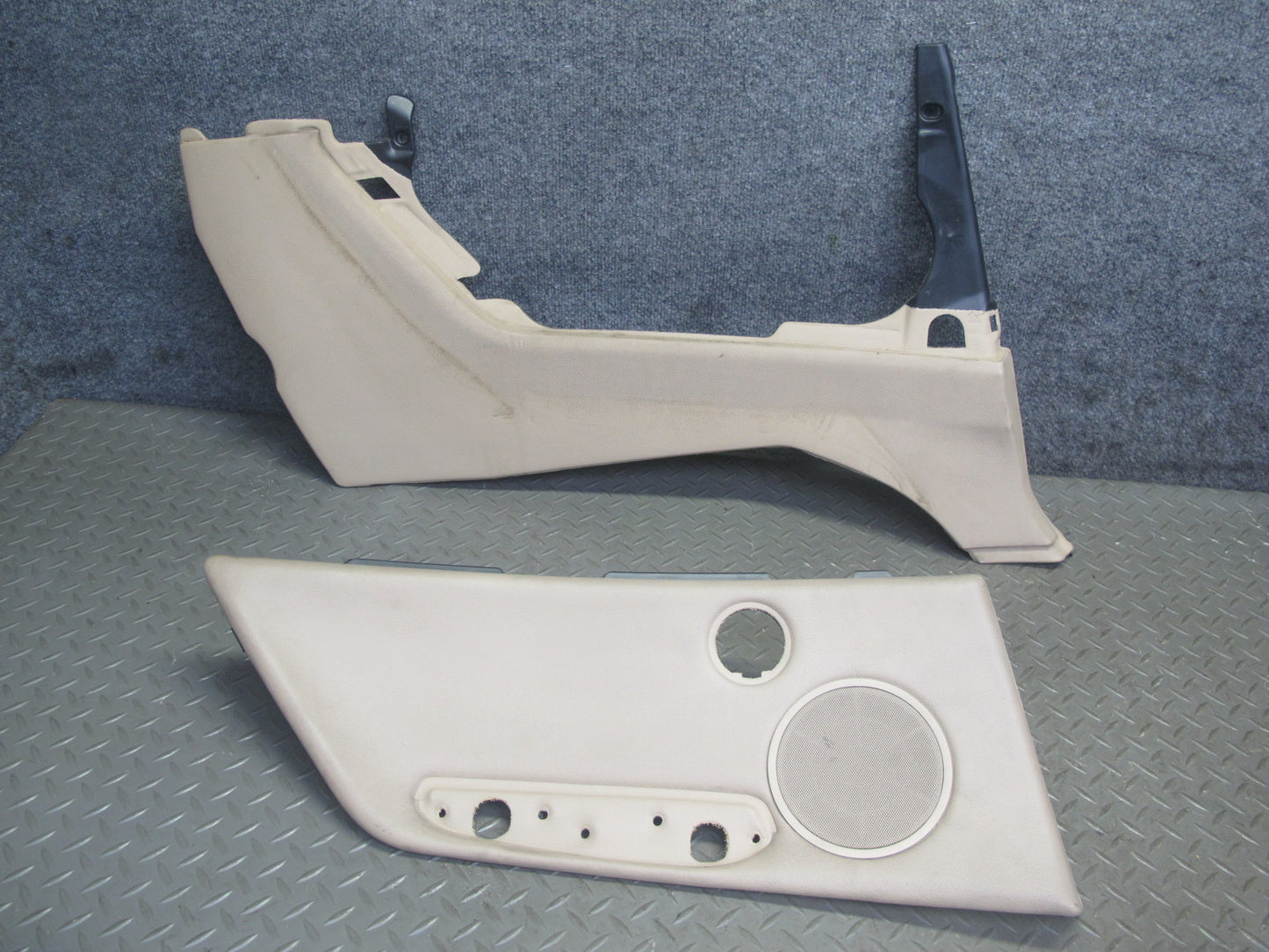 01-06 BMW E46 Convertible Rear Quarter Interior Trim Cover Panel Beige OEM