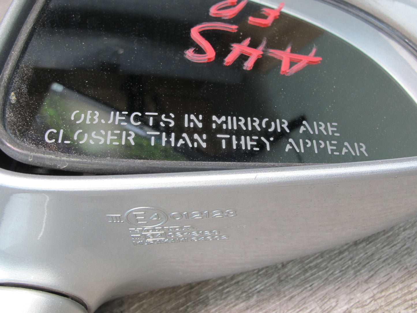 00-03 Honda S2000 Right Door Exterior Side View Heated Mirror OEM
