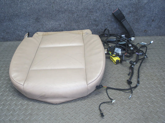 01-06 BMW E46 Convertible Front Right Seat Lower Cushion Leather Beige OEM