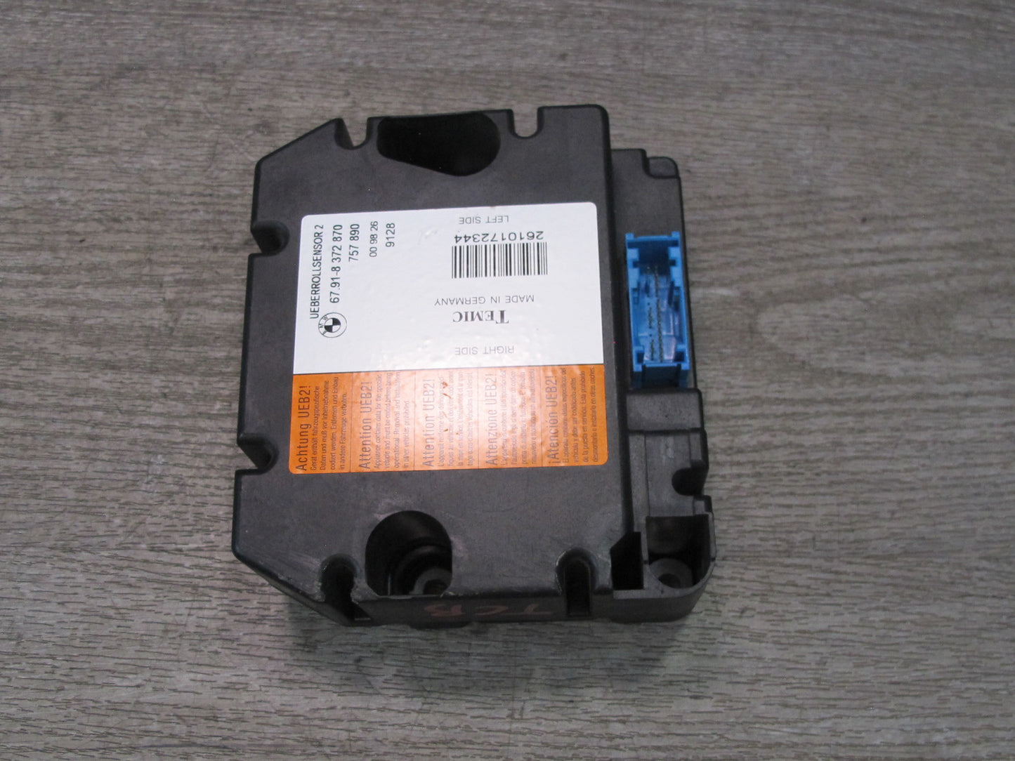 94-99 BMW E36 3-SERIES Convertible Rollover Sensor Module 8372870 OEM