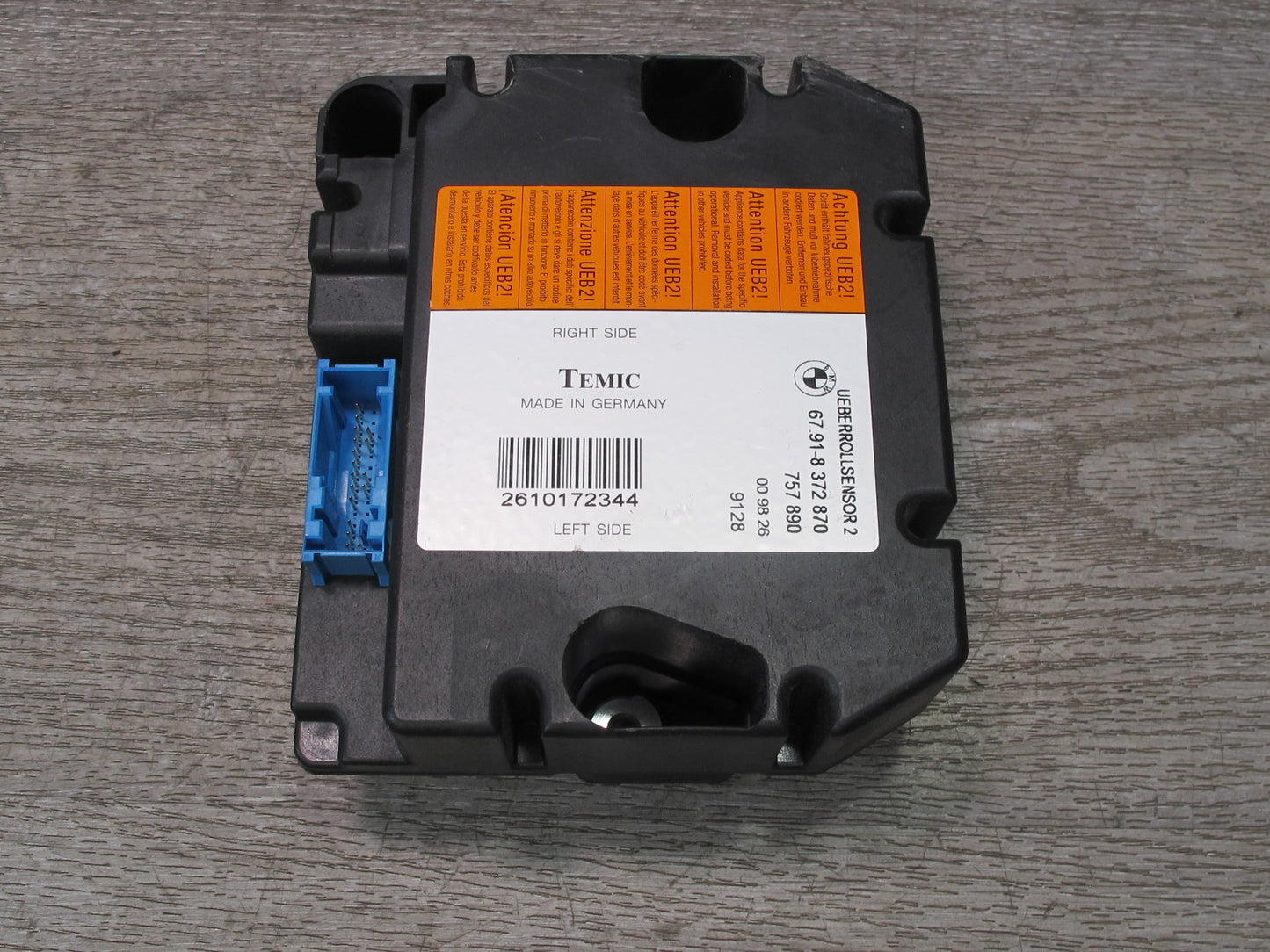 94-99 BMW E36 3-SERIES Convertible Rollover Sensor Module 8372870 OEM