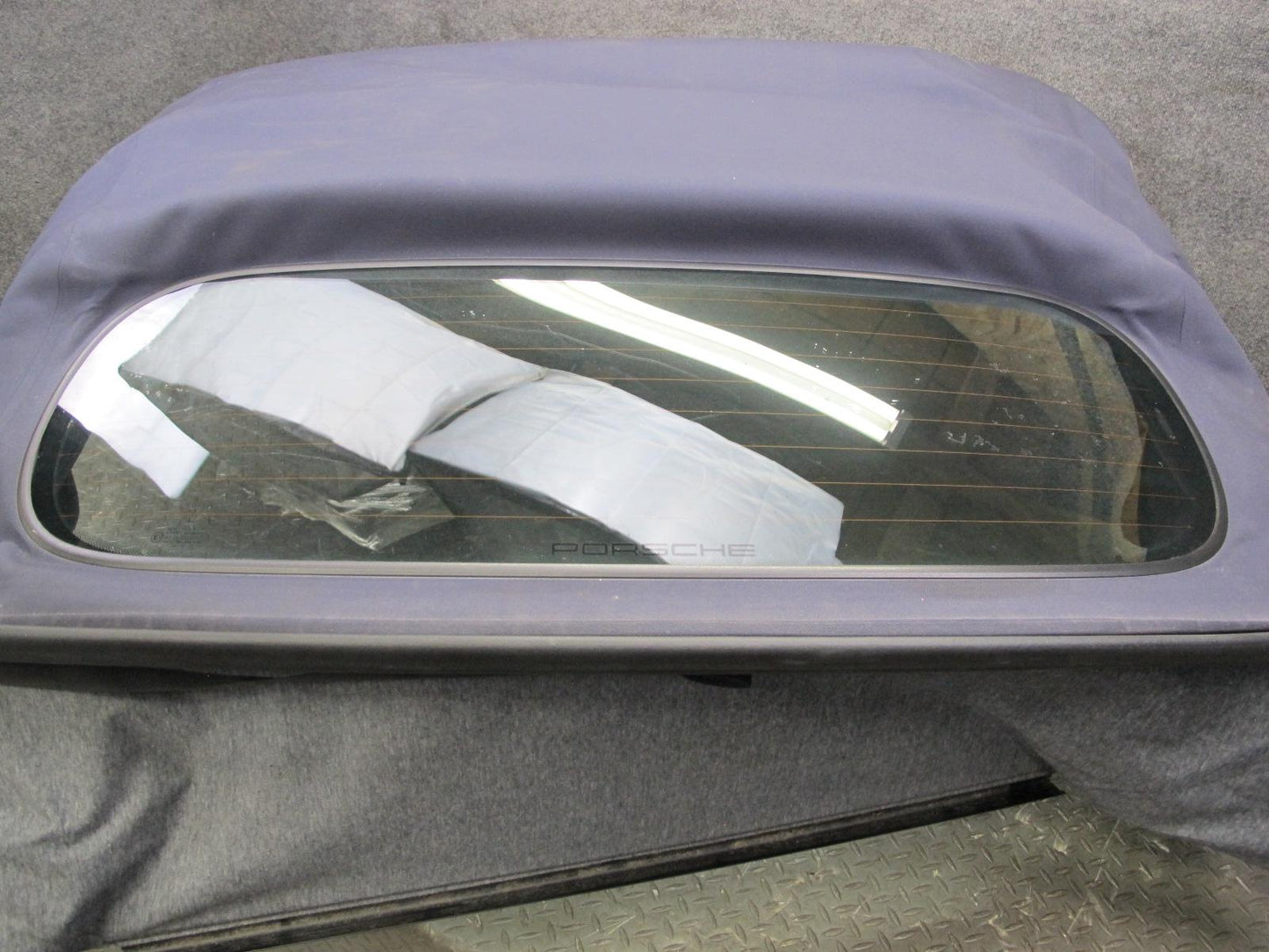 2003-2004 Porsche Boxster 986 Convertible Upper Soft Roof Glass Folding TOP Blue
